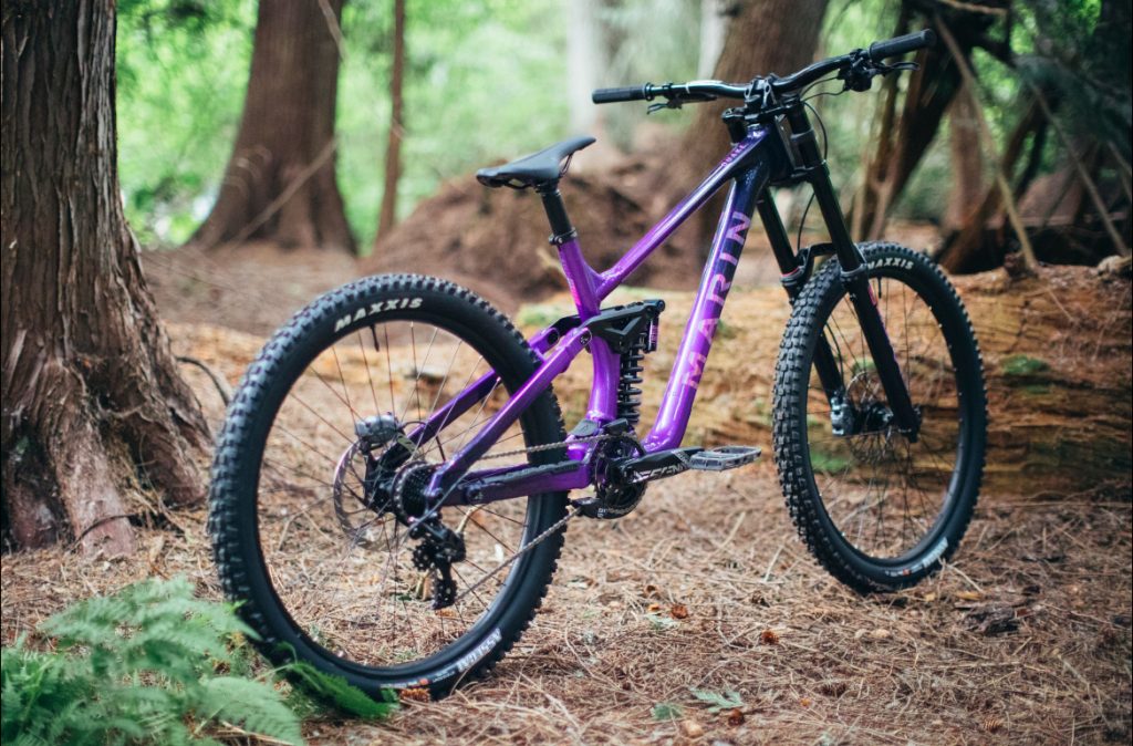 A photo of the Marin Quake downhill bike.