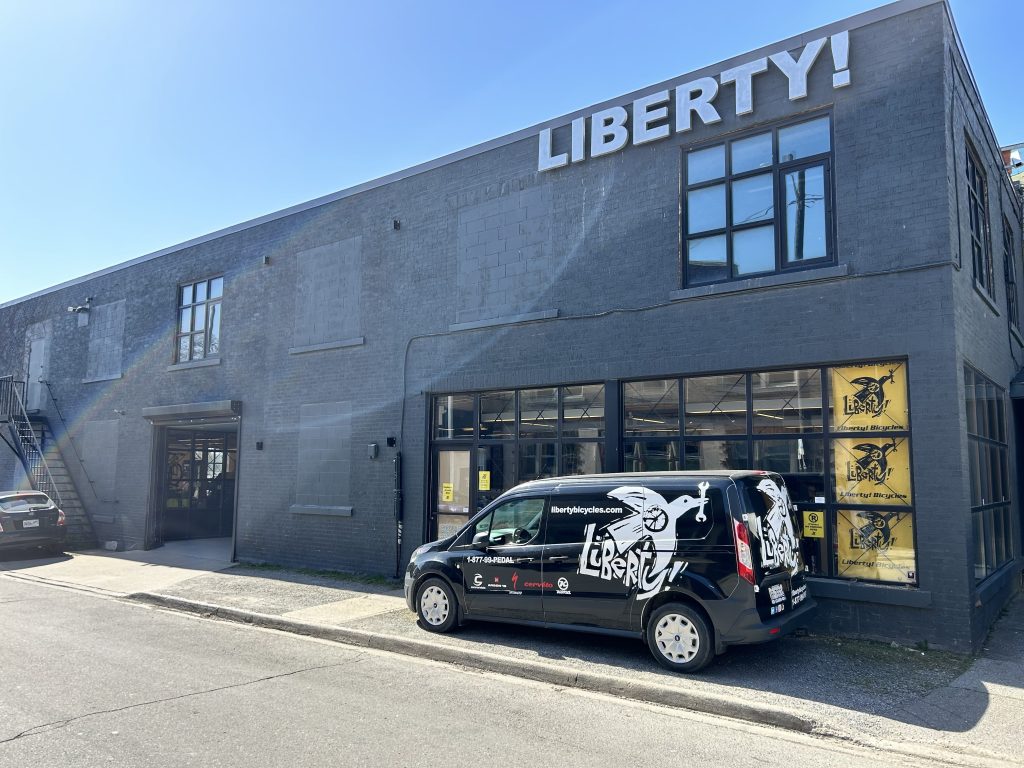 Exterior shot of Liberty! Cycle bike shot in St Catharine's Ontario