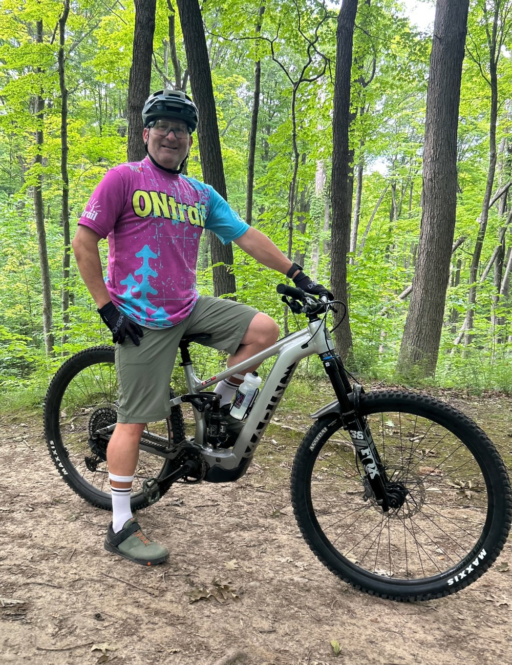 Marin rep Glen Innes riding the Rift Zone E1