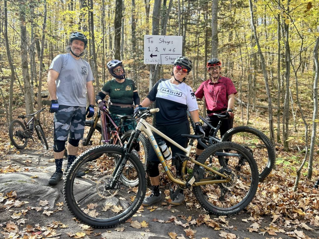 Group shot halfway up the Three Towers trails