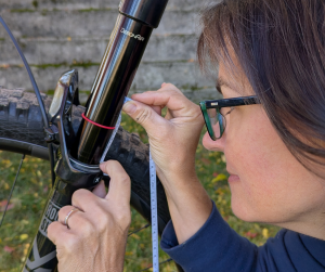 Stoked Mel checking sag